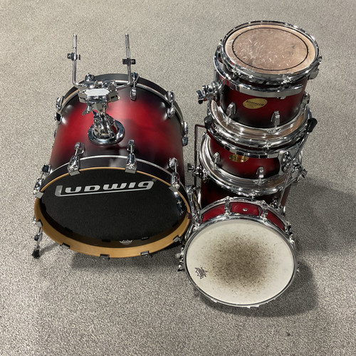 Vist Large View of Product Image Which is Used LUDWIG ACCENT CS CUSTOM 5 PC Drum Set