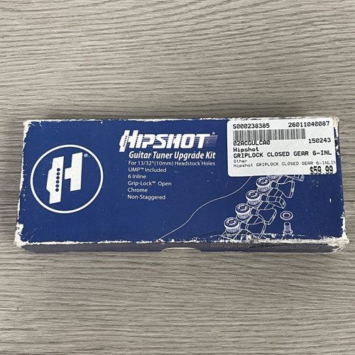 Vist Large View of Product Image Which is Used - Hipshot GRIPLOCK CLOSED GEAR 6-INLINE TUNERS 