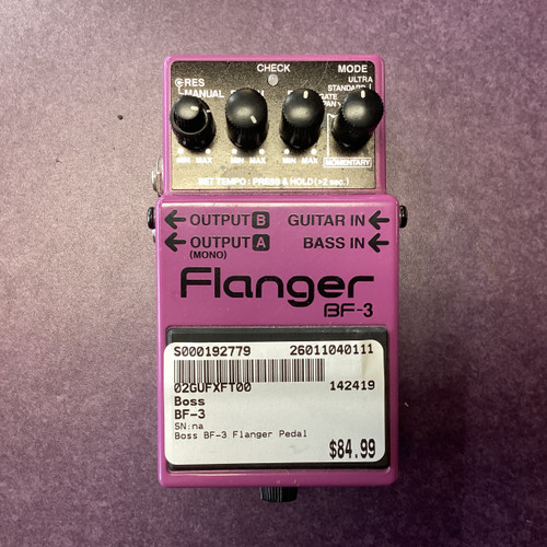 Vist Large View of Product Image Which is Used Boss BF-3 Flanger Pedal