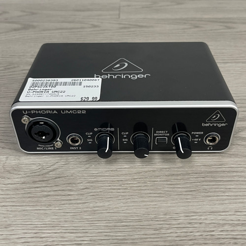 Vist Large View of Product Image Which is Used - Behringer U-PHORIA UMC22 Computer Interface