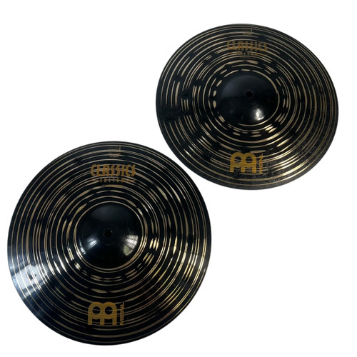 Vist Large View of Product Image Which is Used Meinl CLASSICS CUSTOM 14" DARK HI HATS Cymbals