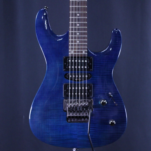 Vist Large View of Product Image Which is Used Dean CUSTOM 380F Super S Electric Guitar Blue 6-String