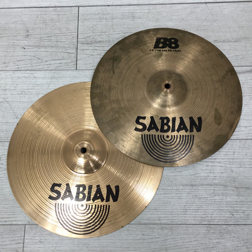 Vist Large View of Product Image Which is Used Sabian B8 14" Hi Hat Cymbals