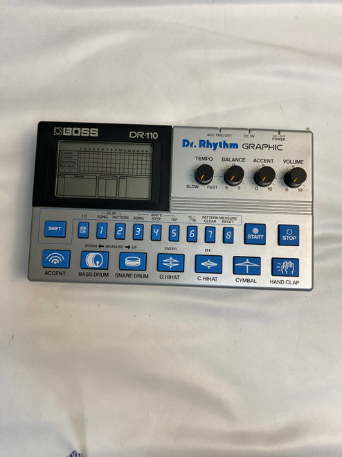 Vist Large View of Product Image Which is Used Boss DR-110 DR RHYTHM GRAPHIC Guitar Effects Pedal