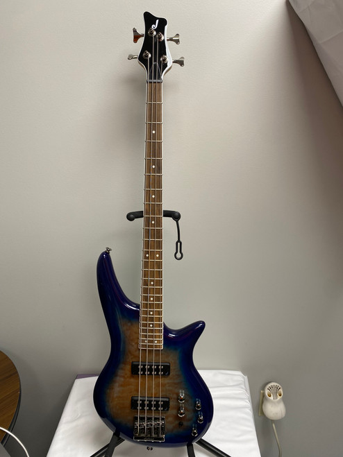 Vist Large View of Product Image Which is Used Jackson JS3Q SPECTRA IV Modern Metal Bass Guitar Custom Graphics 4-String