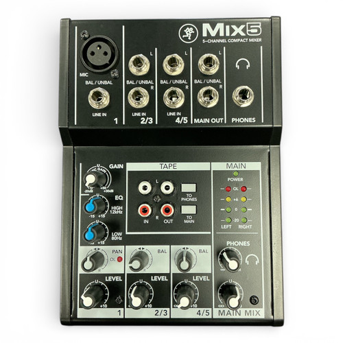 Vist Large View of Product Image Which is Used Mackie MIX 5 Compact Mixer