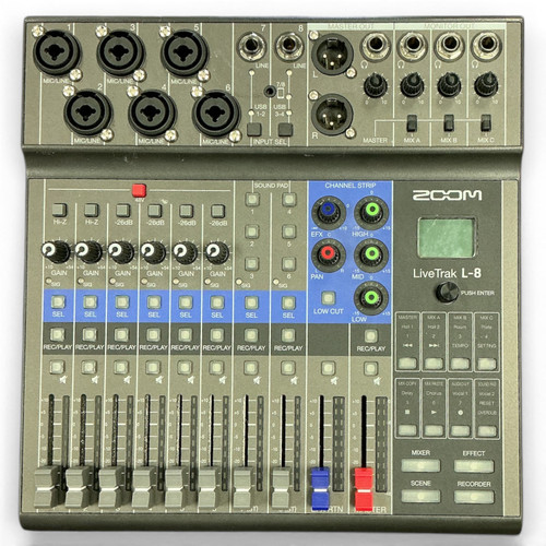 Vist Large View of Product Image Which is Used Zoom LIVETRAK L-8 Compact Mixer