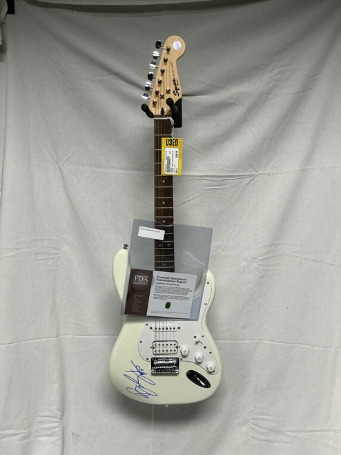 Vist Large View of Product Image Which is Used Fender SQUIRE BRUCE SPRINGSTEEN AUTOGRAPH S Type Electric Guitar White 6-String