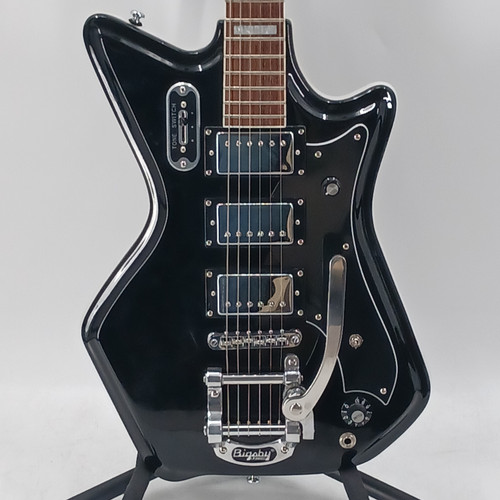 Vist Large View of Product Image Which is Used Airline RIPLEY 3P Electric Guitar Black 6-String