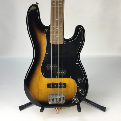 Vist Large View of Product Image Which is Used Squier PJ BASS Bass Guitar Tobacco Sunburst 4-String