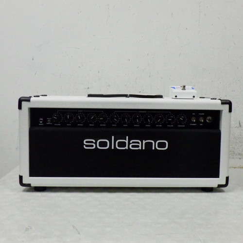 Vist Large View of Product Image Which is Used Soldano Lucky 13 50 Watt White Tolex Tube Guitar Amplifier Head
