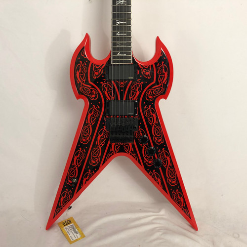 Vist Large View of Product Image Which is Used Wylde Audio WARHAMMER FR NORSE DRAGON Pointy Electric Guitar Custom Graphics 6-String