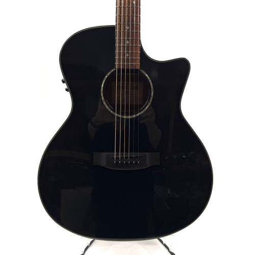 Vist Large View of Product Image Which is Used LTD A-300E AS IS TUNER NON-FUNCTIONAL Acoustic Guitar Black