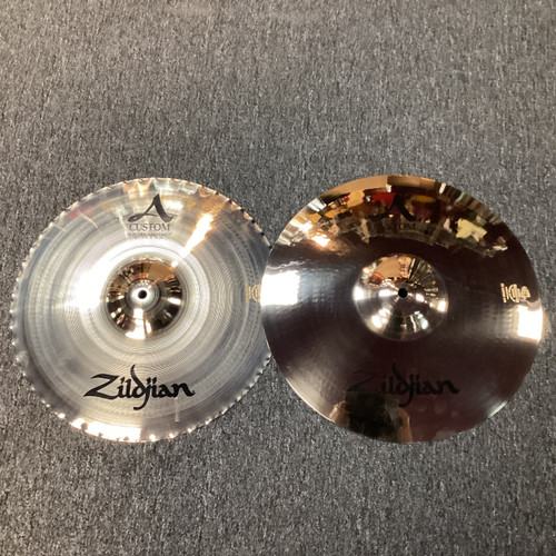 Vist Large View of Product Image Which is Used Zildjian A CUSTOM MASTERSOUND Hi Hat Cymbals 14"