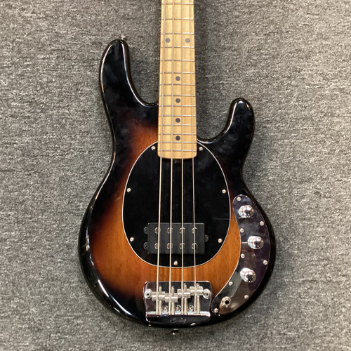 Vist Large View of Product Image Which is Used Sterling by Ernie Ball STING RAY 4 SS Bass Guitar Sunburst 4-String