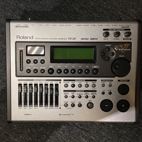 Vist Large View of Product Image Which is Used Roland TD-20 SCREEN AND BATTERY Electronic Drum Module