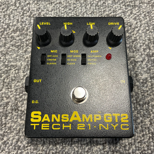 Vist Large View of Product Image Which is Used TECH 21 SANSAMP GT2 Guitar Amp Modeling Pedal