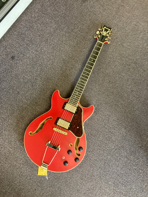 Vist Large View of Product Image Which is Used Ibanez ARTCORE AMH90-CRF Semi-Hollow Electric Guitar Red 6-String