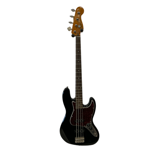 Vist Large View of Product Image Which is Used Squier JAZZ BASS BY FENDER J Type Bass Guitar Black 4-String