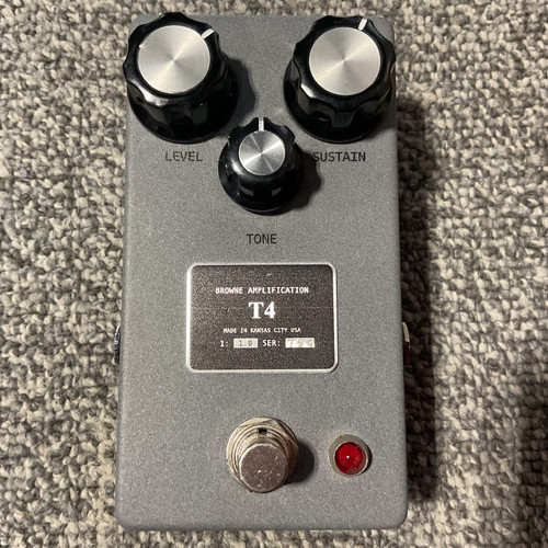 Vist Large View of Product Image Which is Used BROWNE AMPLIFICATION T4 FUZZ Guitar Pedal