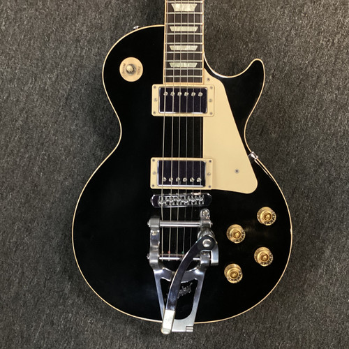 Vist Large View of Product Image Which is Used Gibson LES PAUL TRADITIONAL BIGSBY LP Type Electric Guitar Black 6-String