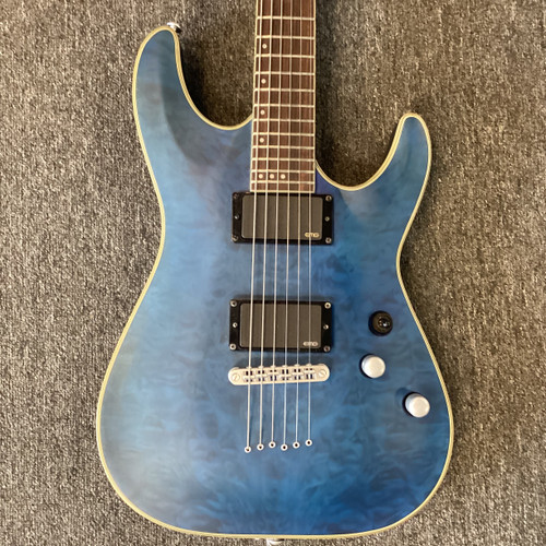 Vist Large View of Product Image Which is Used Schecter C-1 PLATINUM Modern Metal Electric Guitar Blue 6-String