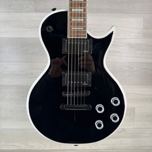Vist Large View of Product Image Which is Used Jackson X Series Signature Marty Friedman MF-1 Electric Guitar - Black With White Bevel - Case Included