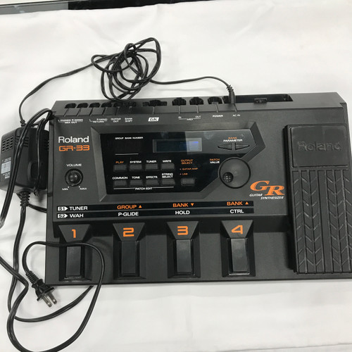 Vist Large View of Product Image Which is Used Roland GR-33 GUITAR SYNTHESIZER Floorboard Amp Modeling + FX