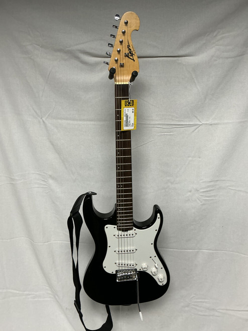 Vist Large View of Product Image Which is Used Washburn LYON STRAT TYPE S Type Electric Guitar Black 6-String