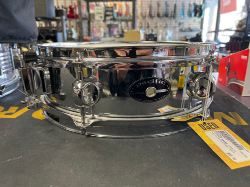 Vist Large View of Product Image Which is Used Pacific PICCOLO SNARE 13X3.5 Metal Snare Drum 13"