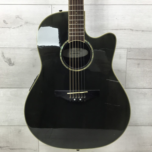 Vist Large View of Product Image Which is Used Ovation CC57 Celebrity Laminate Top Acoustic/Electric Guitar Black