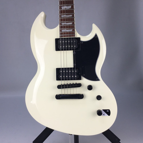 Vist Large View of Product Image Which is Used LTD VIPER-256 B STOCK SG Type Electric Guitar White 6-String