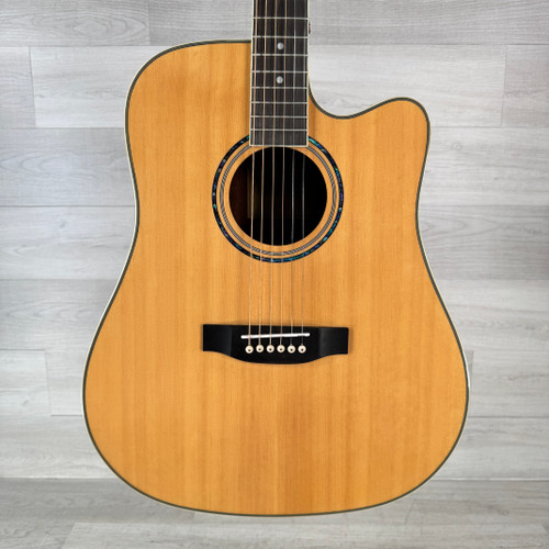 Vist Large View of Product Image Which is Used Harley Benton D-120CE Acoustic-electric Guitar - Natural