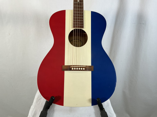Vist Large View of Product Image Which is Used Recording King ROA-9-RWB Laminate Top Acoustic Guitar Custom Graphics