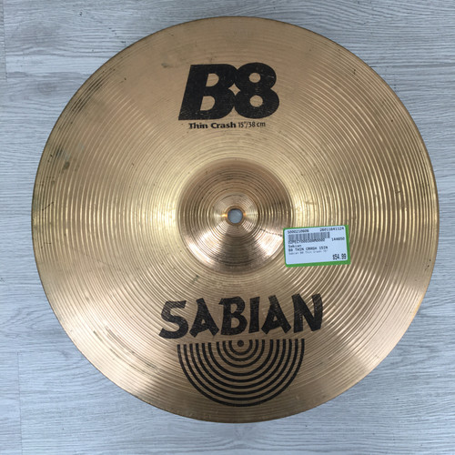 Vist Large View of Product Image Which is Used Sabian B8 THIN CRASH 15IN Crash Cymbal 15"