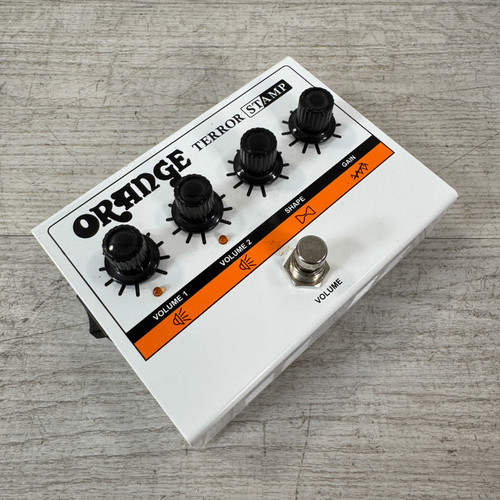 Vist Large View of Product Image Which is Used Orange Terror Stamp - 20-watt Valve Hybrid Guitar Amp Pedal - Power Supply Included