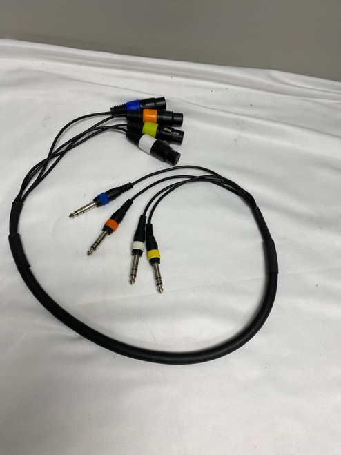 Vist Large View of Product Image Which is Used 3FT SNAKE 4-CHAN. XLR-F TO 1/4-IN TRS Cable