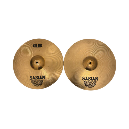 Vist Large View of Product Image Which is Used Sabian 14-INCH B8 HI-HATS Hi Hat Cymbals 14"