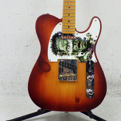 Vist Large View of Product Image Which is Used Frankentele Custom Guitar Cherry Sunburst 6-String