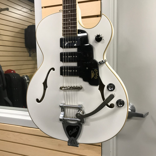 Vist Large View of Product Image Which is Used Guild STARFIRE I JET 90 Semi-Hollow Electric Guitar White 6-String