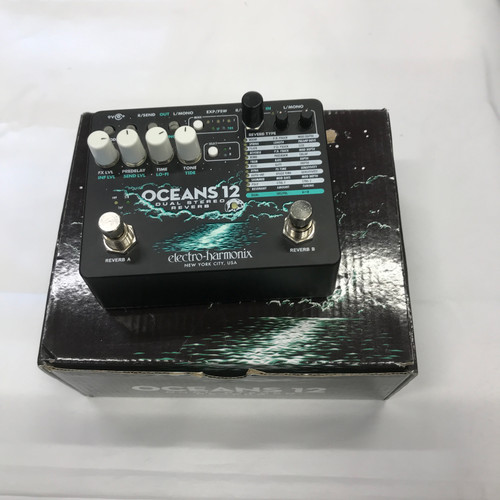 Vist Large View of Product Image Which is Used Electro Harmonix (E/H) OCEANS 12 DUAL STEREO REVERB Reverb Pedal