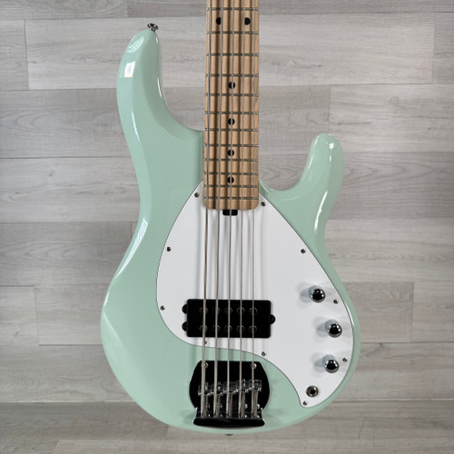 Vist Large View of Product Image Which is Used Sterling By Music Man StingRay RAY5 Bass Guitar - Green - 5-string - AS IS - Read Description