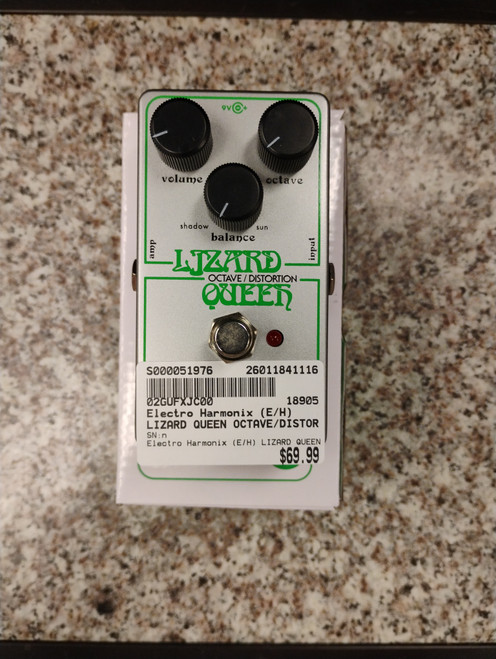 Vist Large View of Product Image Which is Used Electro Harmonix (E/H) LIZARD QUEEN OCTAVE/DISTORTION Distortion Pedal