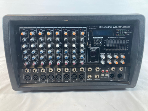 Vist Large View of Product Image Which is Used Musysic MU-MX800 Powered Mixer