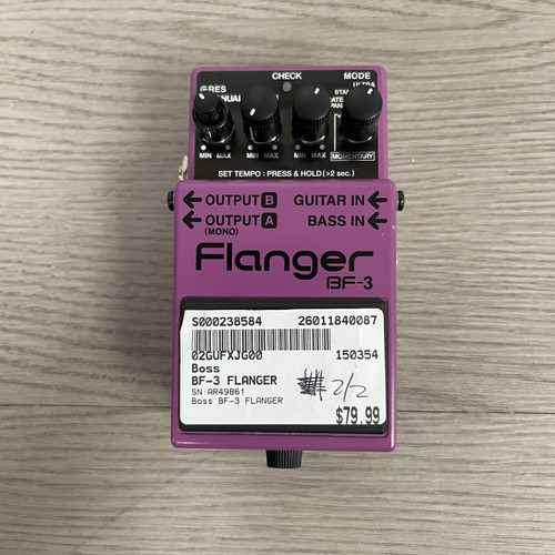 Vist Large View of Product Image Which is Used Boss BF-3 FLANGER Flanger Pedal
