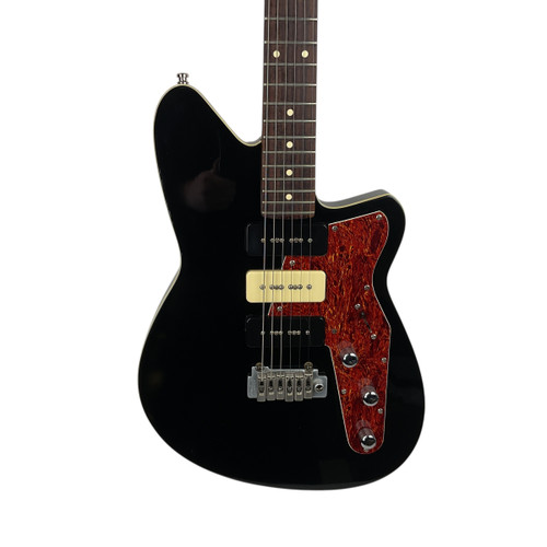 Vist Large View of Product Image Which is Used Reverend JETSTREAM 390 Offset Double Cutaway Electric Guitar Black 6-String