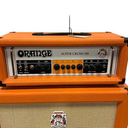 Vist Large View of Product Image Which is Used Orange SUPER CRUSH 100H Solid State Guitar Head