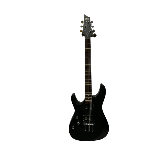 Vist Large View of Product Image Which is Used Schecter C-6 DELUXE LEFTY Modern Metal Electric Guitar Black 6-String