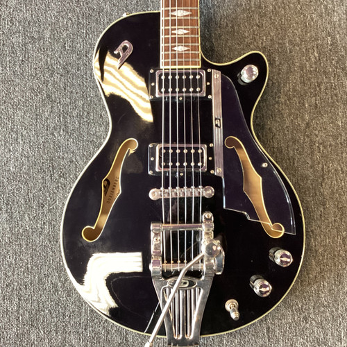 Vist Large View of Product Image Which is Used Duesenberg STARPLAYER TV DELUXE Semi-Hollow Electric Guitar Black 6-String