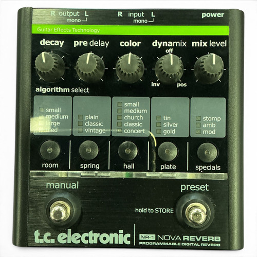 Vist Large View of Product Image Which is Used TC Electronic NOVA REVERB NR-1 Reverb Pedal